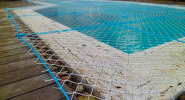 Redes de proteção para piscinas